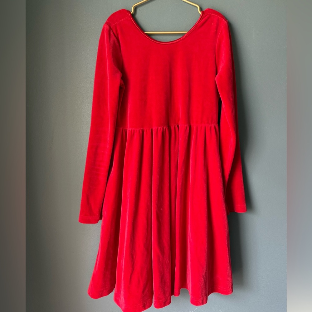 Hanna Andersson Red‎ velour dress